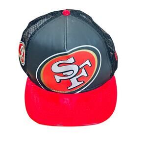 New Era Vintage San Francisco 49ers mesh trucker ball cap hat snap back M-L